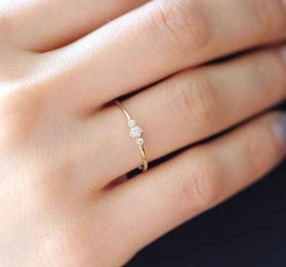 L'anello di fidanzamento simile al mio lettera B