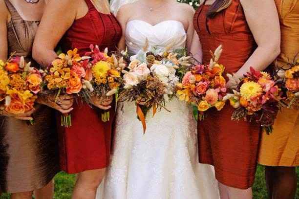 Sposa e damigelle