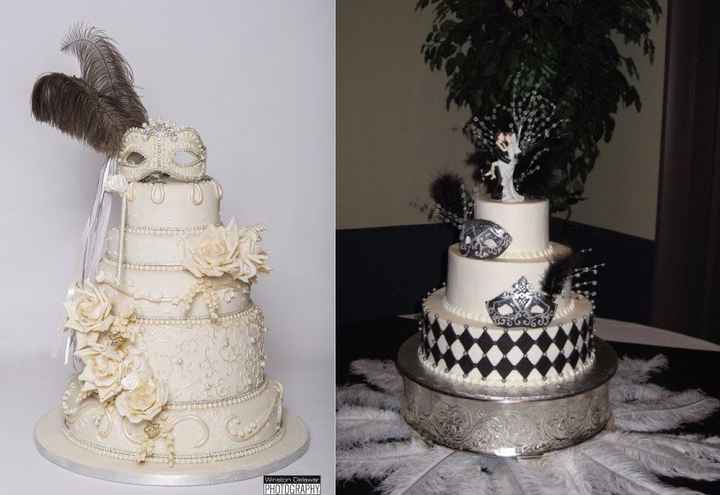 Torte nuziali maschere