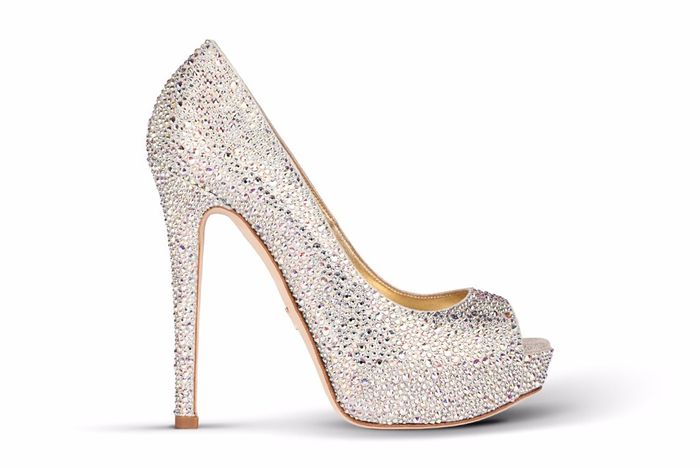 Scarpa gioiello open toe Swarovsky