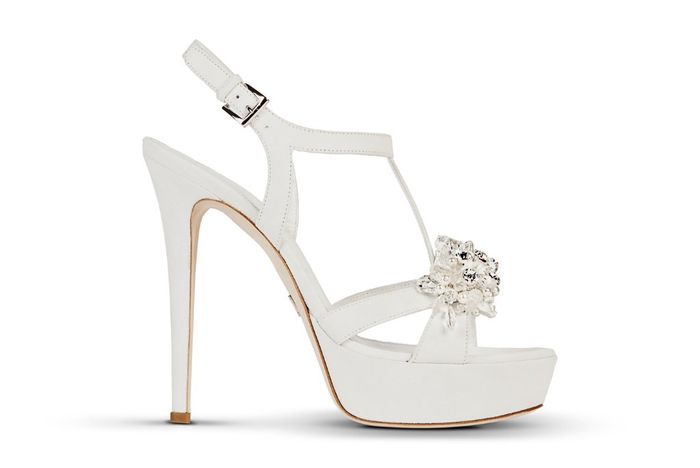 Sandalo gioiello con swarovsky e perle