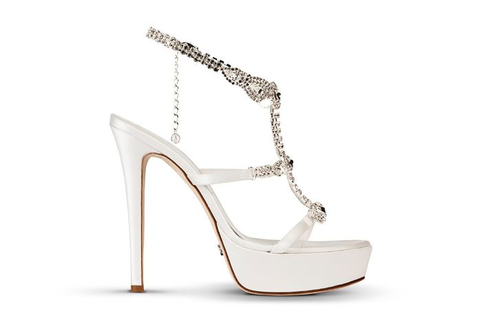 Sandalo gioiello bianco