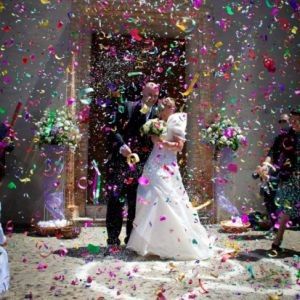 Lancio dei coriandoli