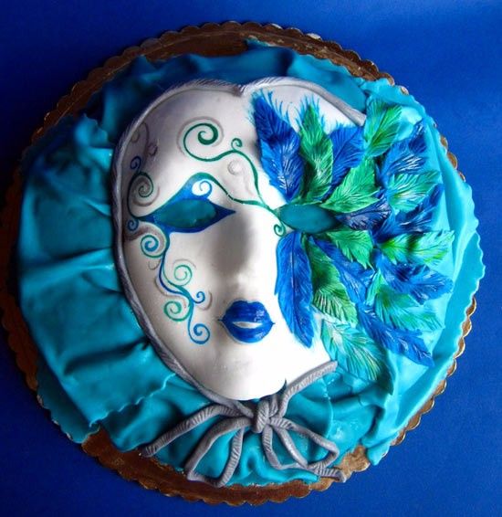 Torta nuziale maschera