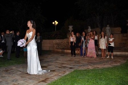 lancio del bouquet