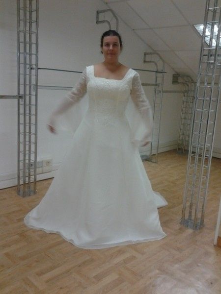 Vestito sposa maniche corte - 1