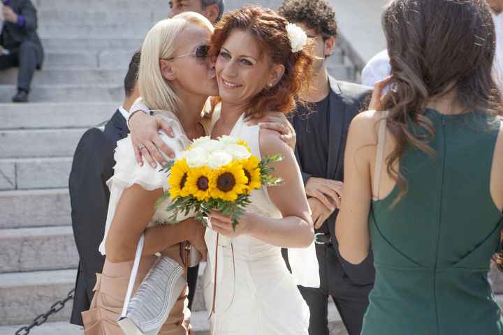 con la mia sorellona e testimone 