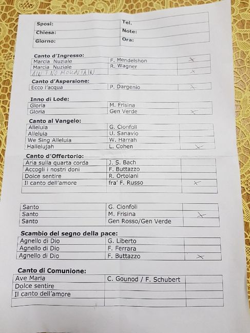  Musiche chiesa - 1
