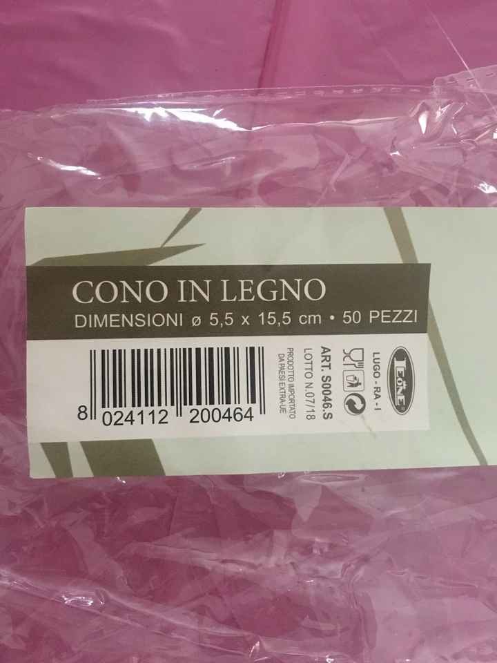 Coni porta riso e petali - 1