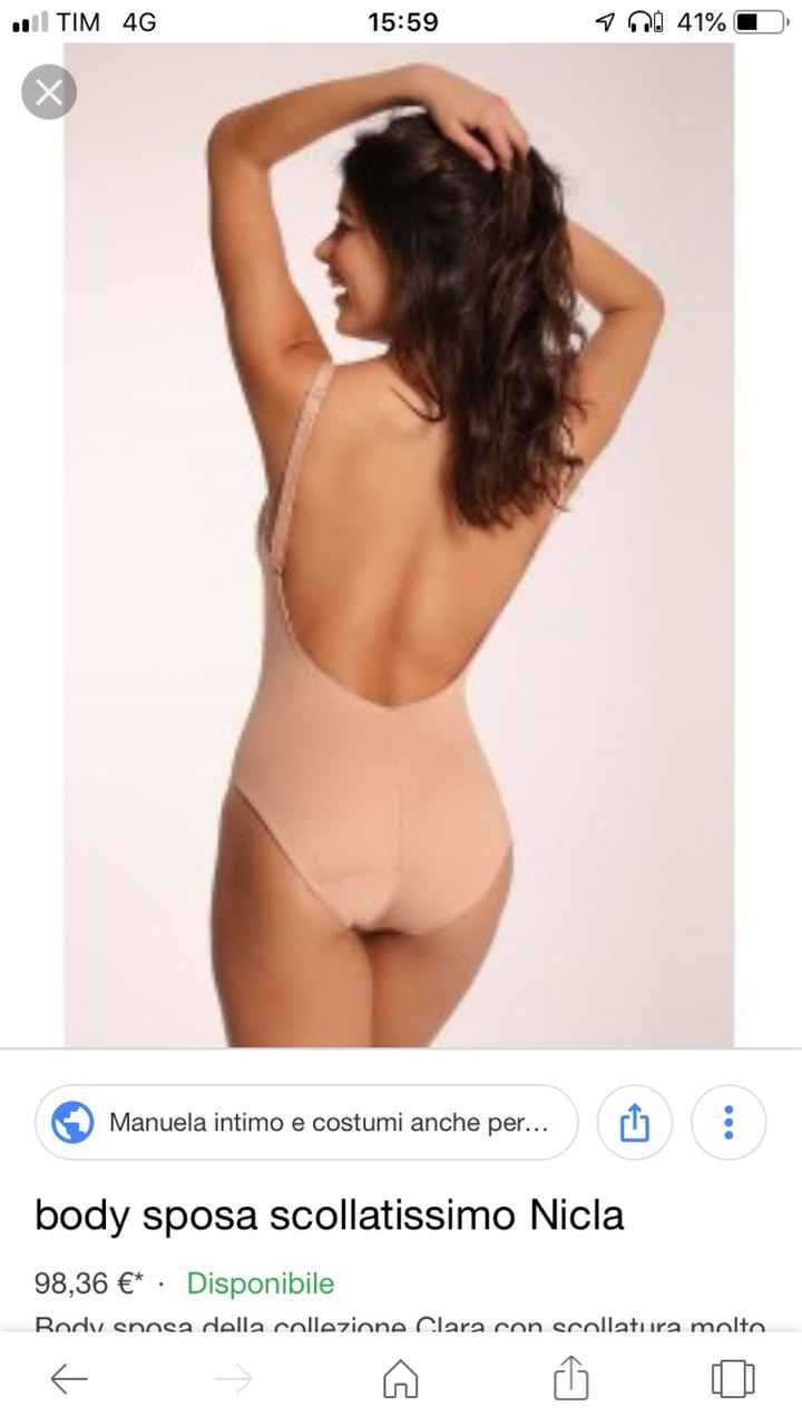 Cerco body connschiena scoperta perché ho il vestito tatto - 1