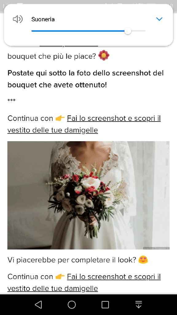 Fai lo screenshot e scopri il tuo bouquet - 1