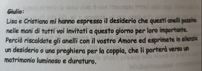 Sondaggio quale rito fareste 😍😍😍 1
