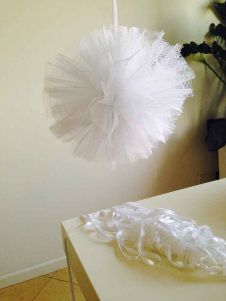 Fiocchi macchina in tulle fai da te 