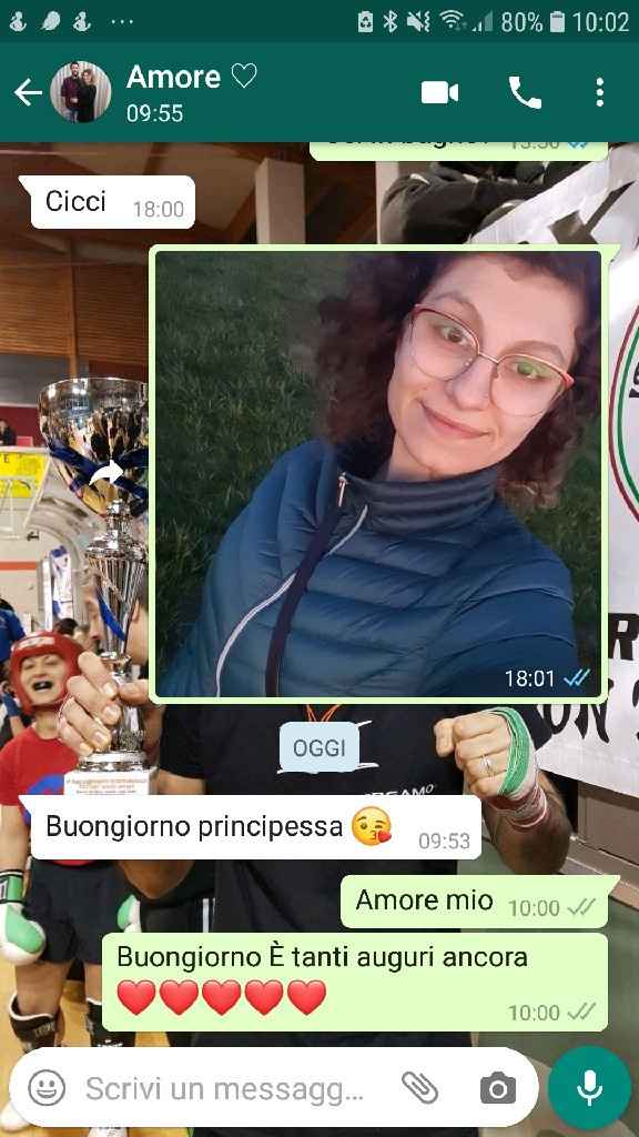 Condividi lo screenshot dell'ultimo messaggio che vi siete inviati - 1