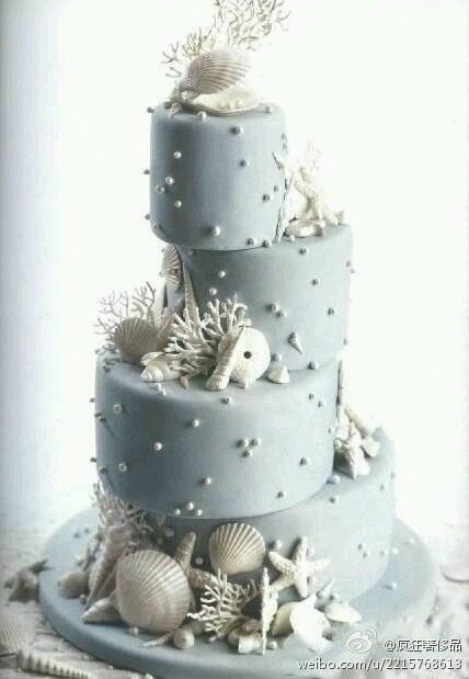 Idee torta tiffany tema mare - 11