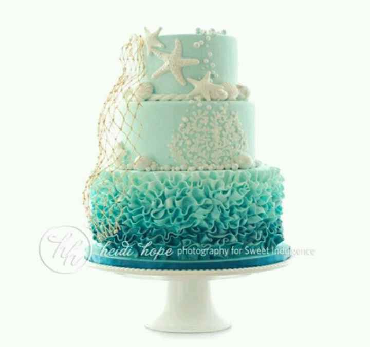 Idee torta tiffany tema mare - 8