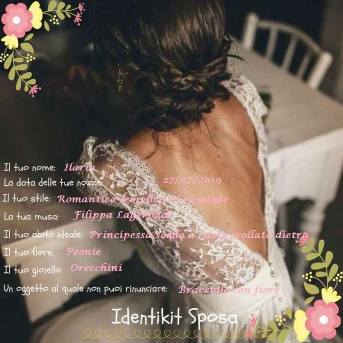 Identikit Sposa Ilaria