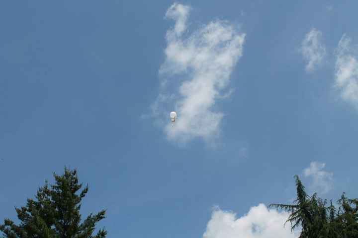 il volo dei palloncini