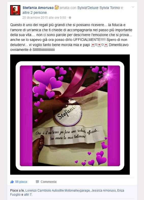 Consegna alla testimone