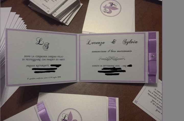 Partecipazioni invitati pranzo/apericena (interno personalizzato)