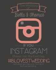 Cartello Instagram wedding