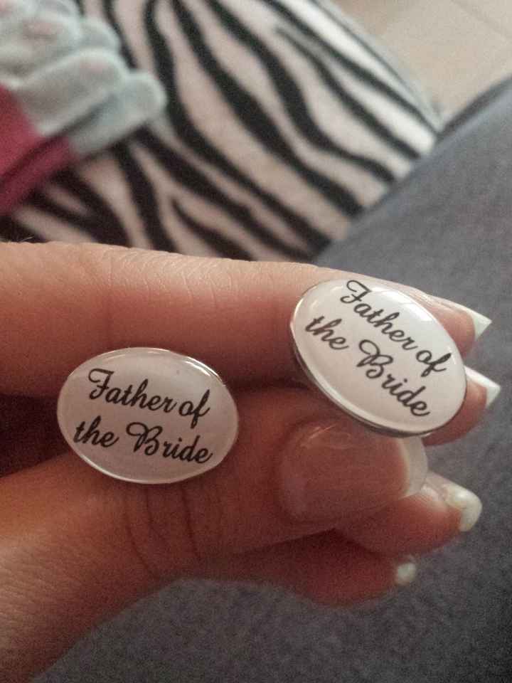 Cufflinks father of the bride