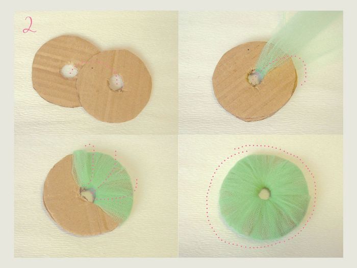 Tutorial Pon Pon con tulle