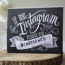 Cartello Instagram wedding