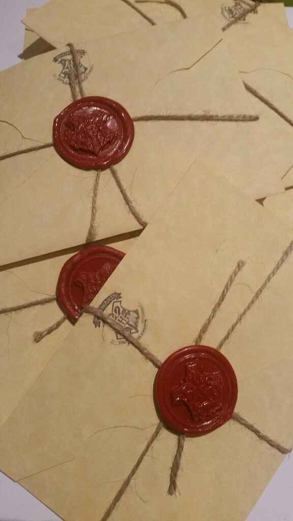 Partecipazioni stile harry potter fai da me - 2