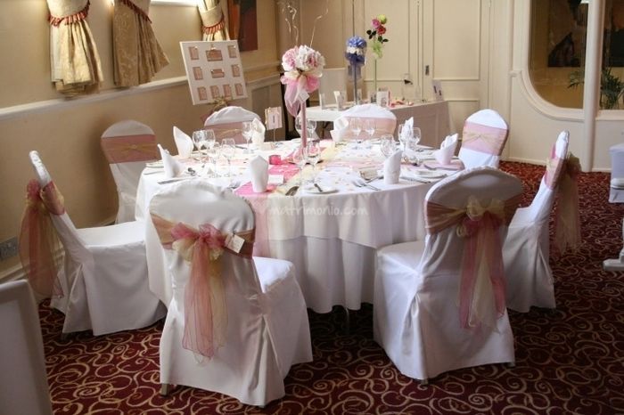 Mise en place pesca e rosa