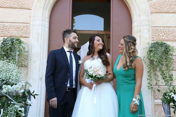 con i miei testimoni mia sorella e mio fratello