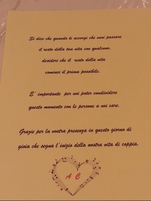 Ringraziamento. ... - 1