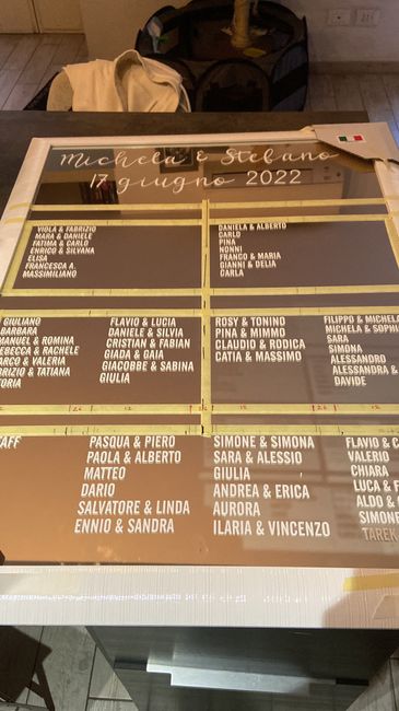 Tableau mariage fai da te - 1