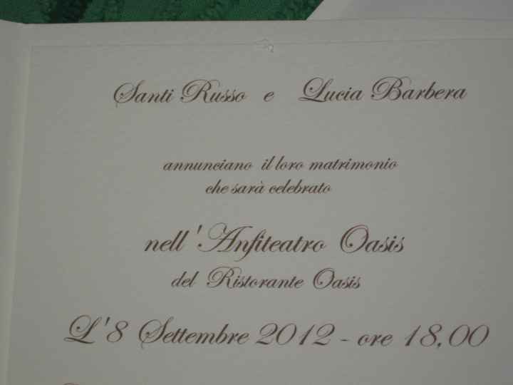 Le partecipazioni che ho fatto fare!!