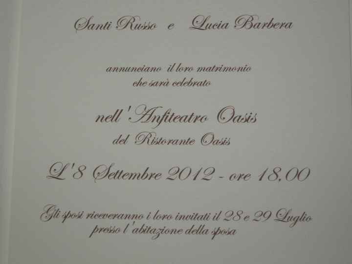 Le partecipazioni che ho fatto fare!!