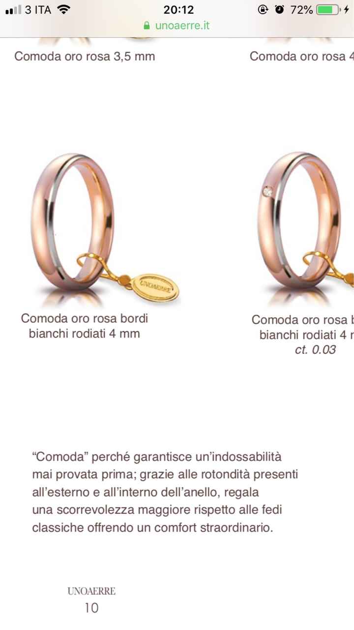 Che tipo di fedi preferite? - 1