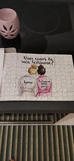 Ecco come lo chiederò io alle mie testimoni... 9