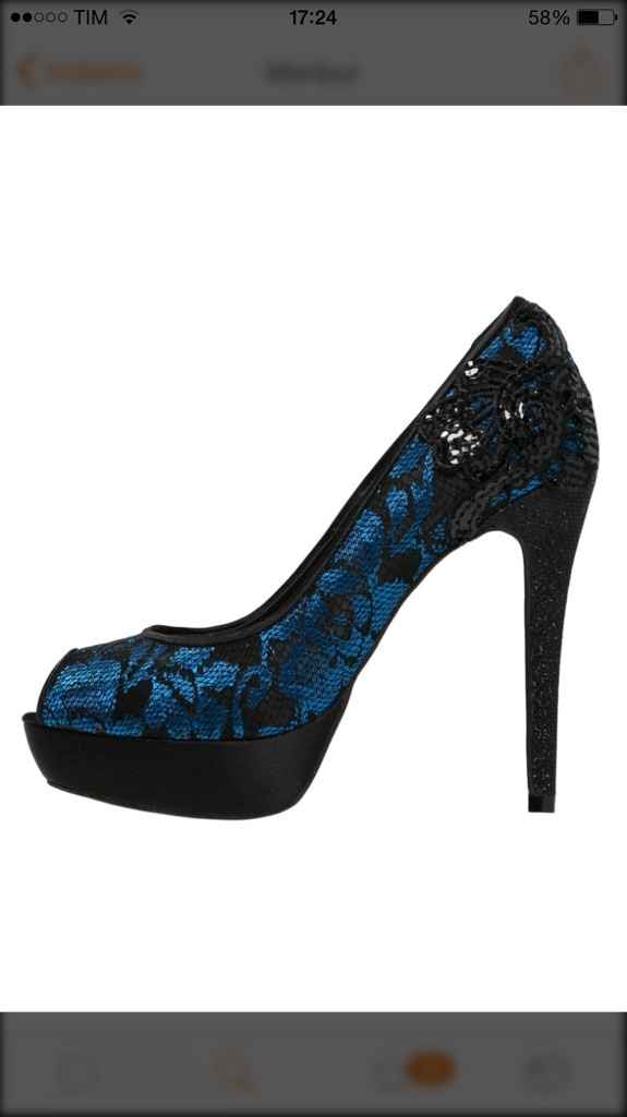 Cerco scarpe blu pizzo - 1