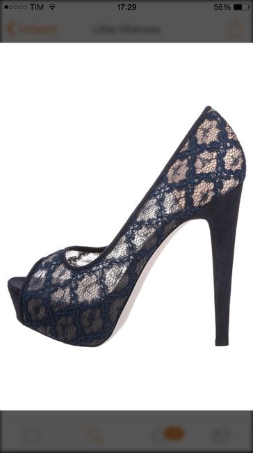 Cerco scarpe blu pizzo - 2