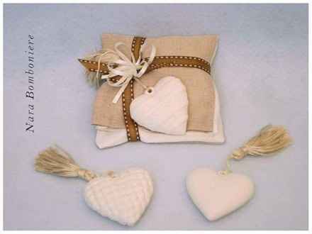 Bombo shabby cuore gesso profumato