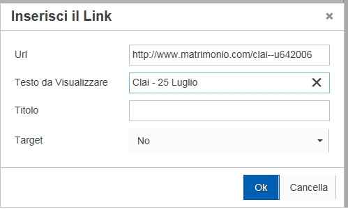 Inserire un link