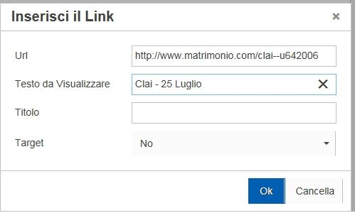 Inserire un link