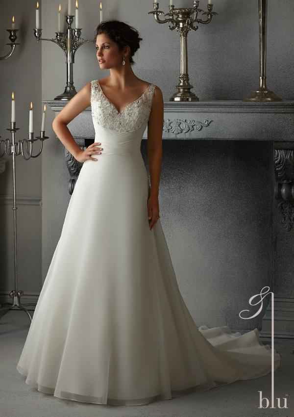 Abito da sposa mori lee collezione blu