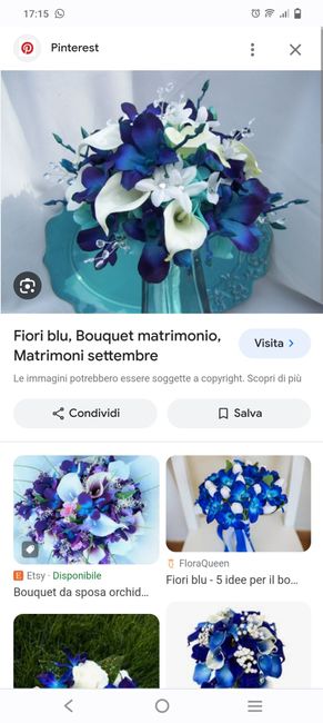 Allestimento floreale sui toni del blu - 3