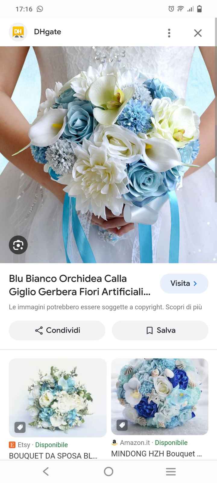 Allestimento floreale sui toni del blu - 2