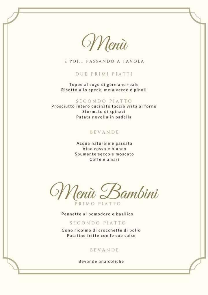 Menu cena - 2