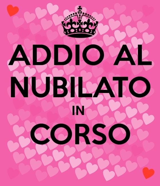 Addio al nubilato in corso