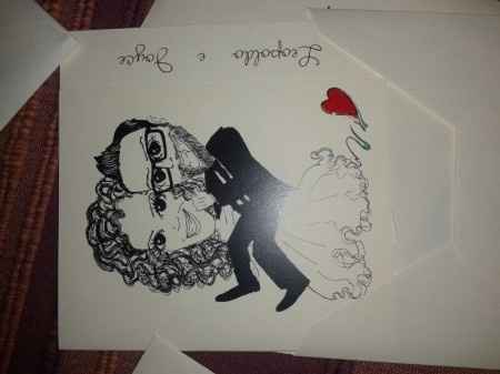 partecipazione disegnata da me