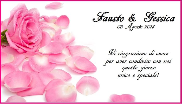 i miei segnaposti....