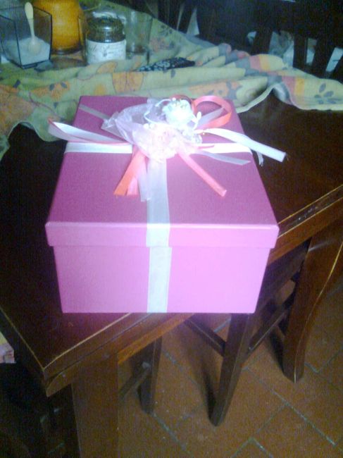 scatola porta ringraziamenti